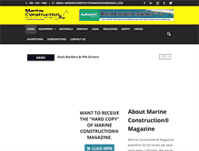 Tablet Screenshot of marineconstructionmagazine.com